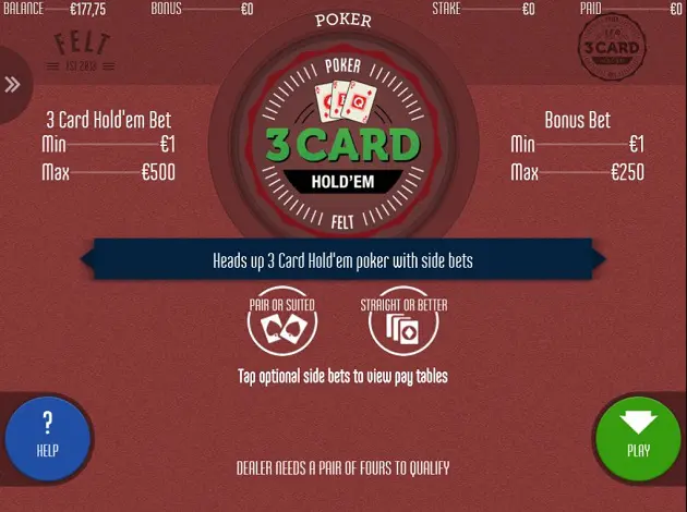 3 Card Hold‘em