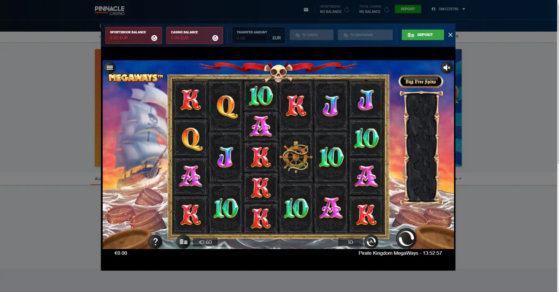 pirate kingdom megaways slot