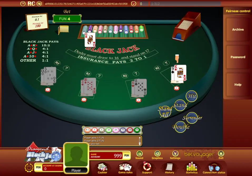 Diamond-Blackjack-taisyklės