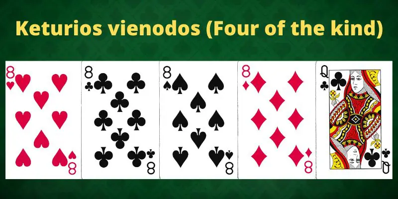 Pokerio-kombinacija-keturios-vienodos