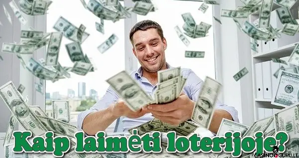 kaip laimeti loterijoje - vyras su pinigais