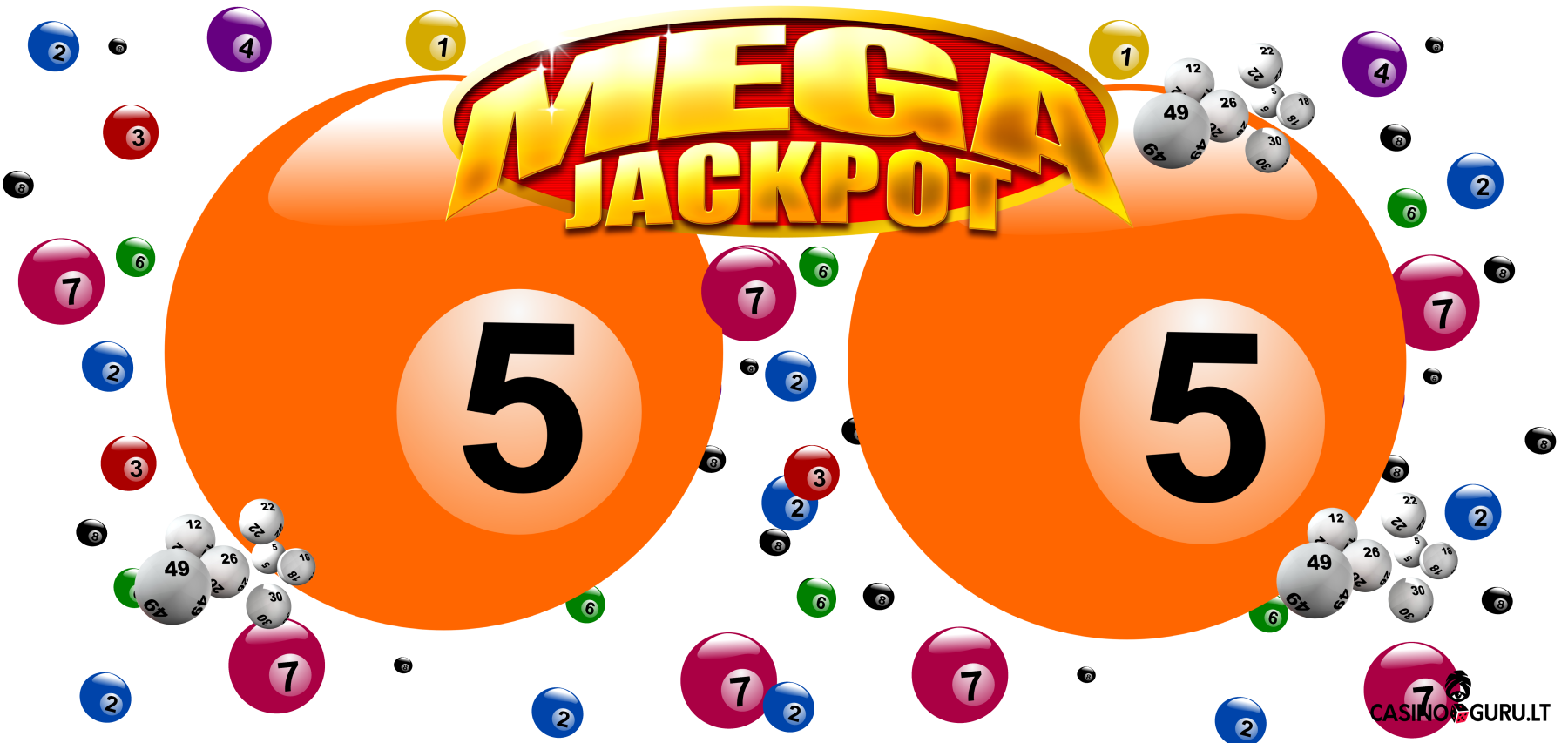 mega jackpot loterija kamuoliukai