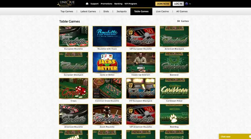 unique casino stalo žaidimai - table games - jacks or better caribbean poker