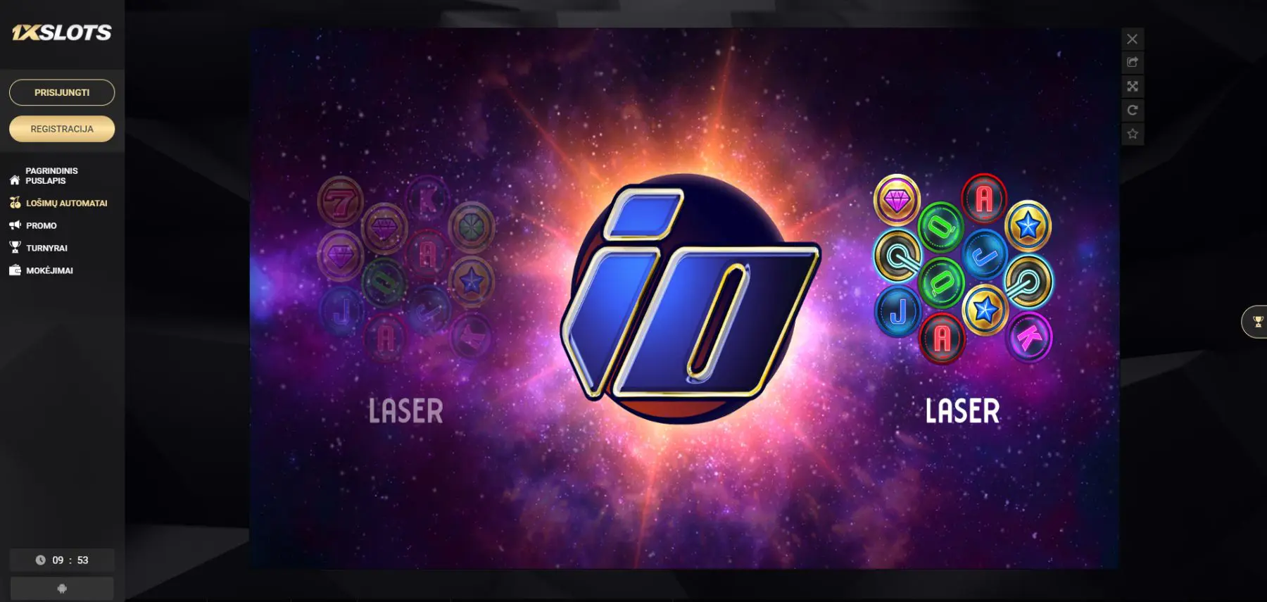 1xslots elk studios io lošimo automatas laser