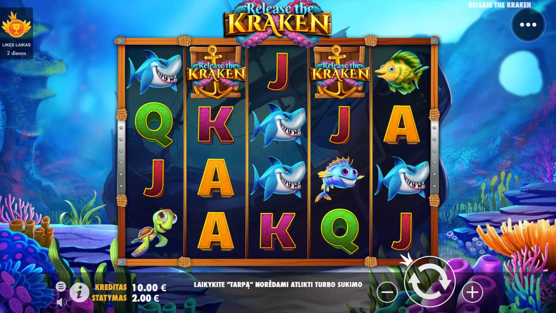 release the kraken pragmatic play cbet žuvys akvariume ryklys lošimo automatas