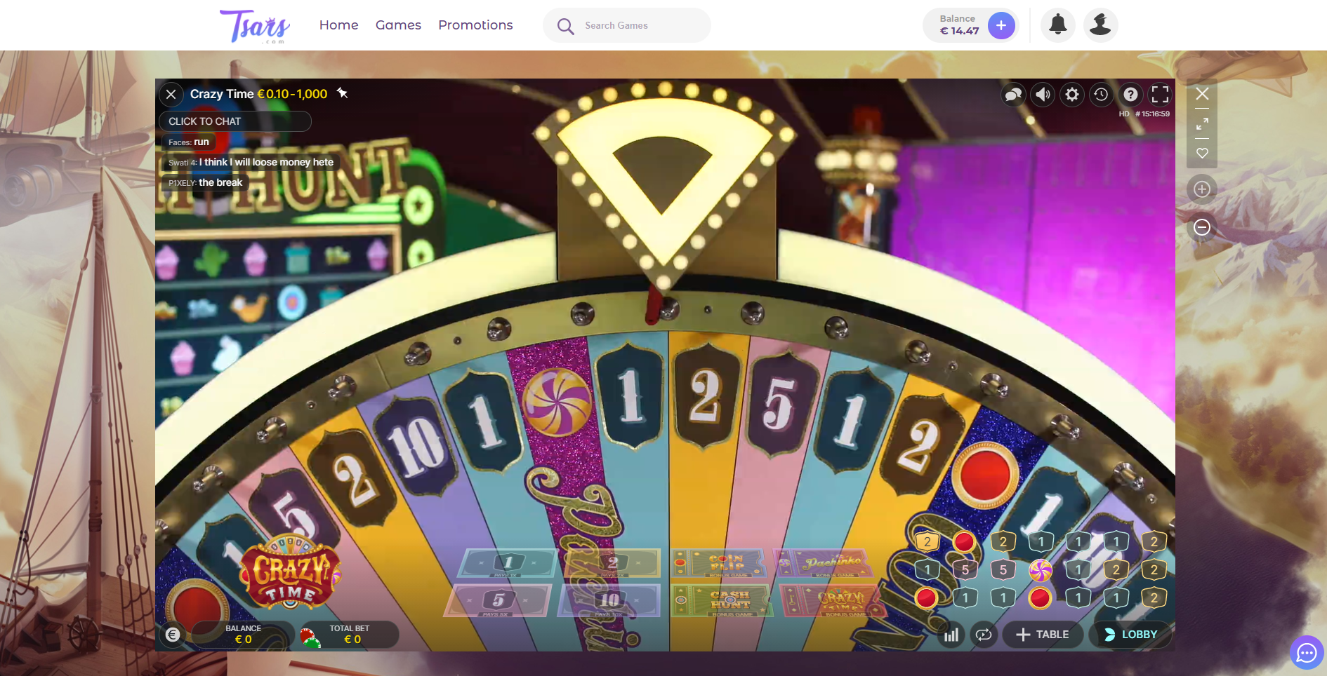 Tsars live casino (kazino) programinė įranga (soft)