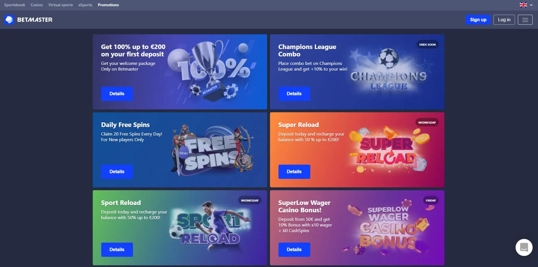 betmaster casino bonus premija 100% iki 300