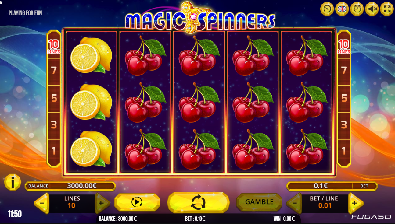 magic spinners lošimo automatas