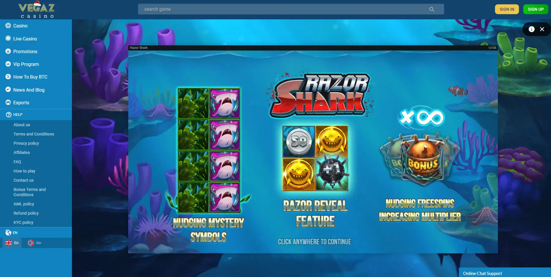 razork shark vegazcasino