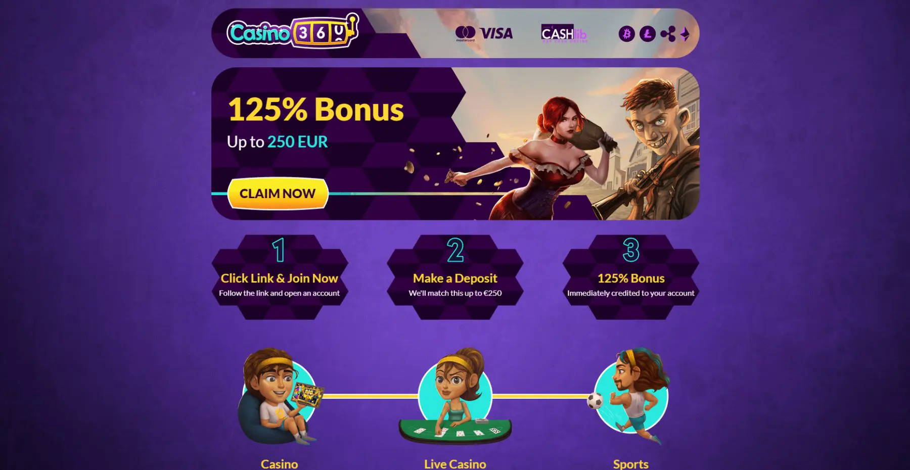 casino 360 bonus išskirtinė premija casinoguru 125€ iki 250€ casino360 no deposit bonus
