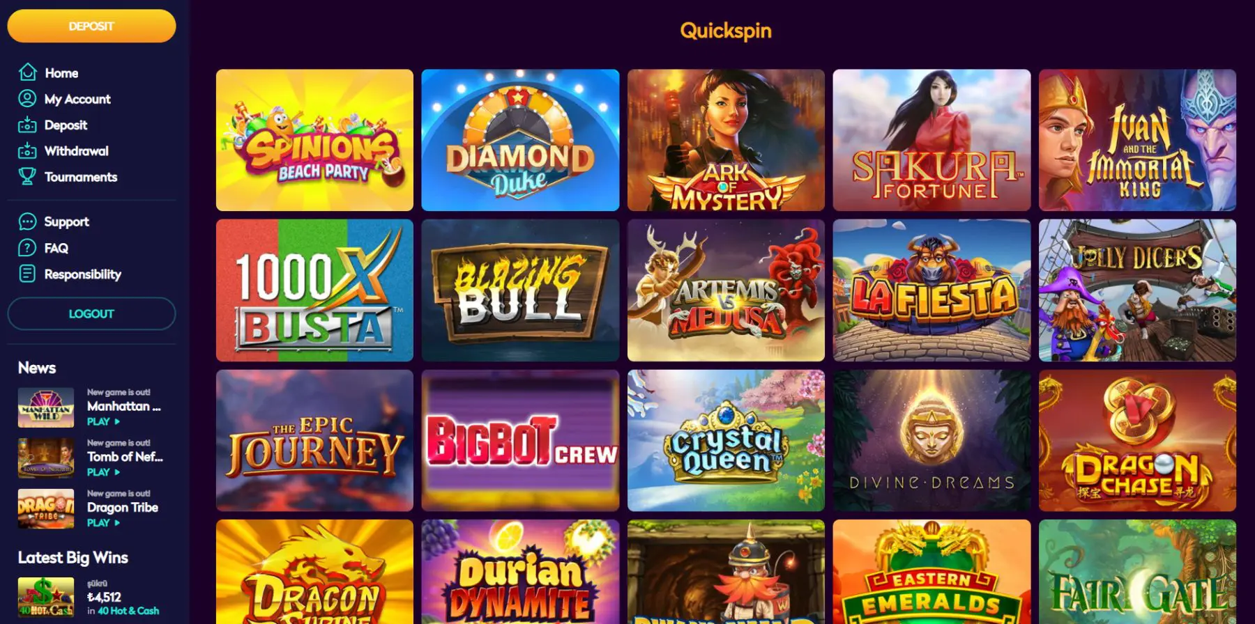 casino360 quickspin lošimo automatai sakura fortune durian dynamite la fiesta diamond