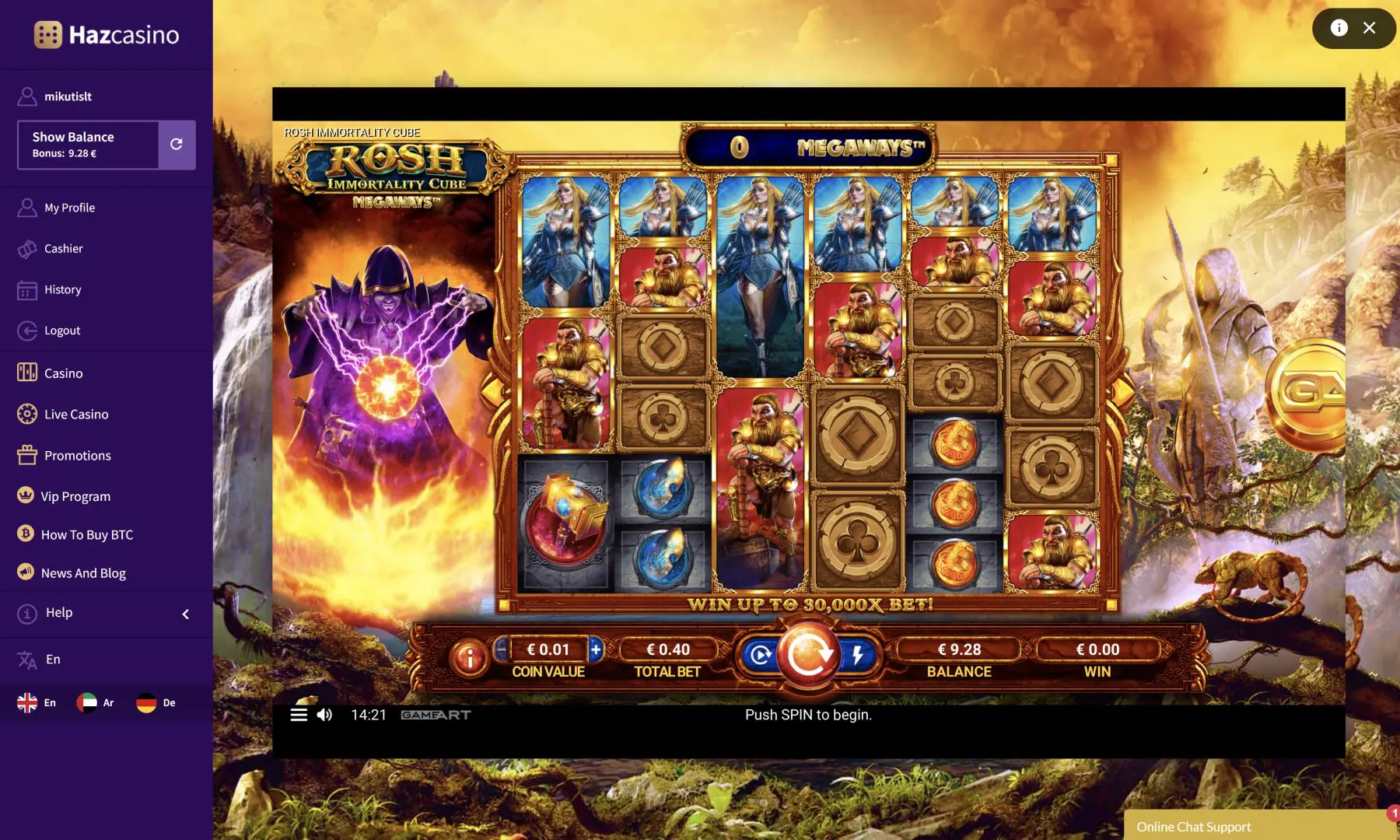 rosh immortality cube megaways slot lošimo automatas