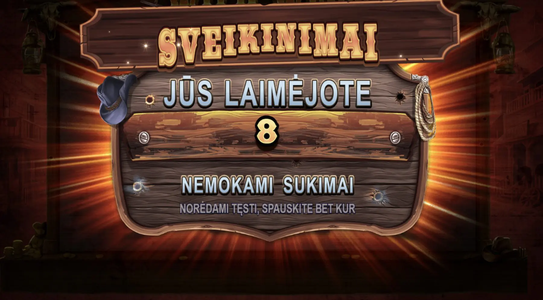 8 wild west gold nemokami sukimai