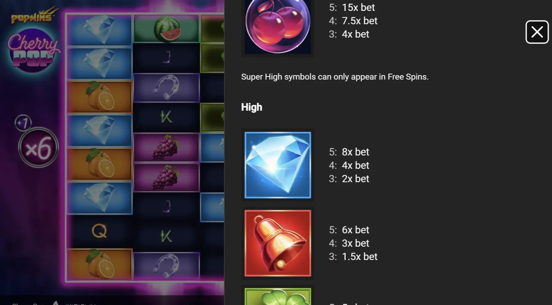 cherry pop simboliai vyšnios raudonas varpelis deimantas