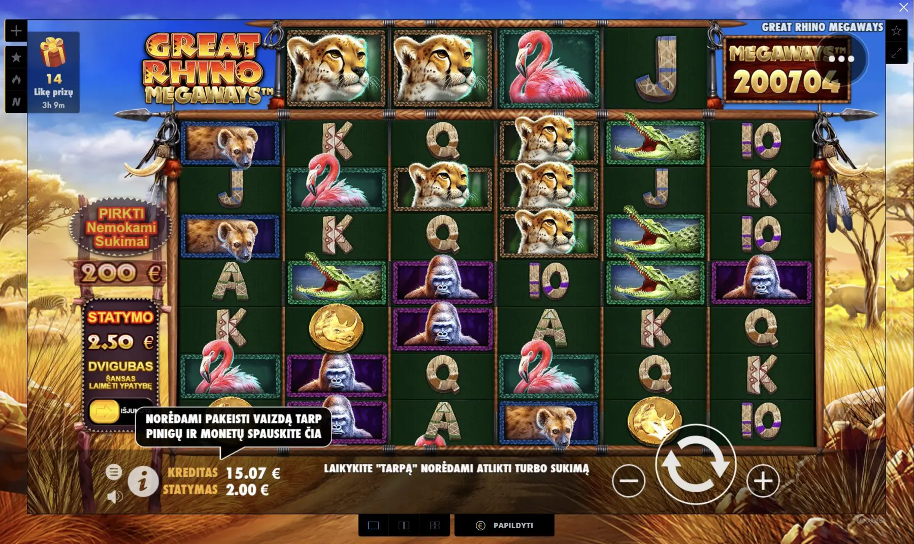 great rhino megaways pragmatic play lošimo automatas uniclub kazino