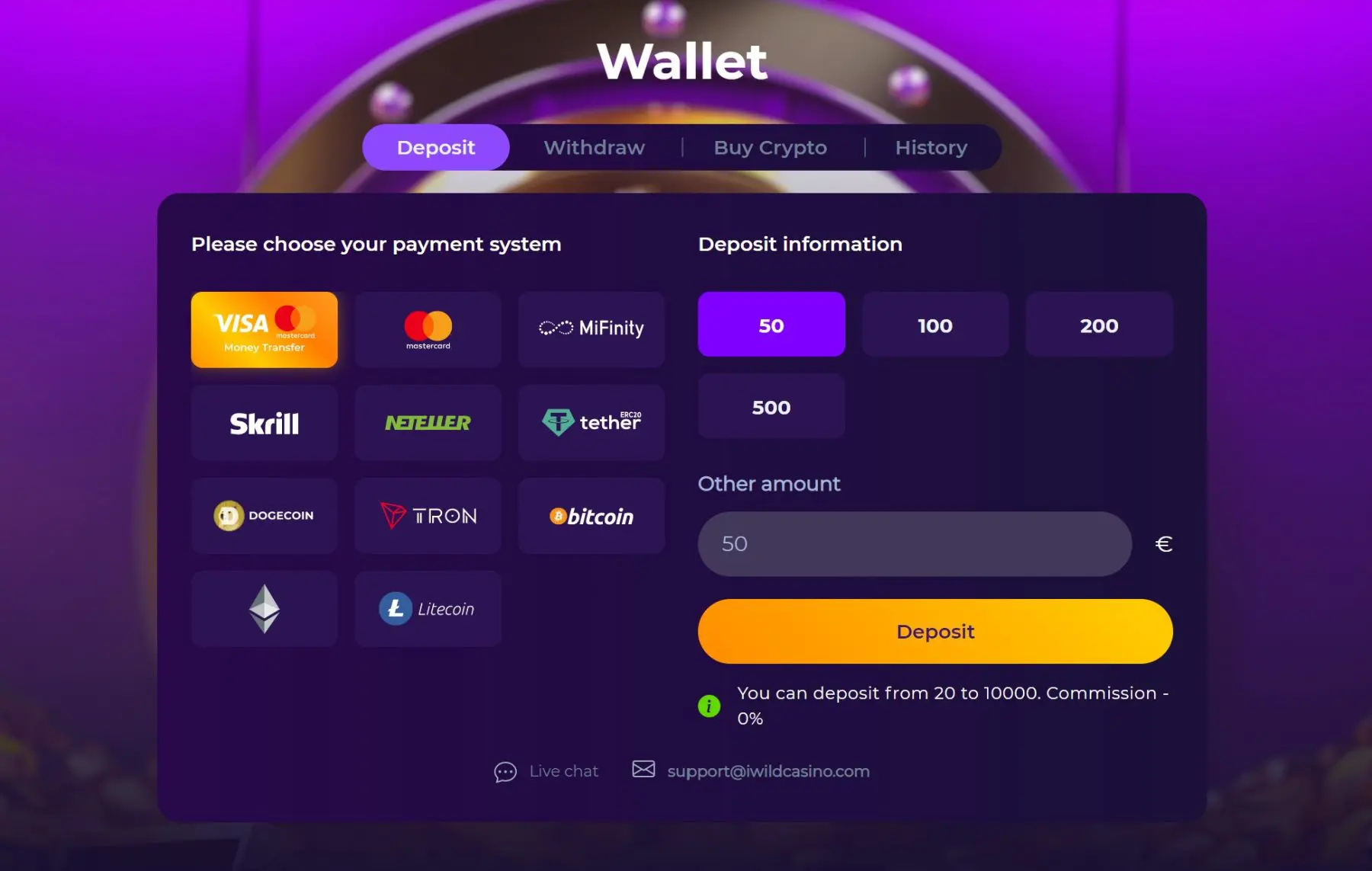 iwild-kazino-mokejimo-metodai