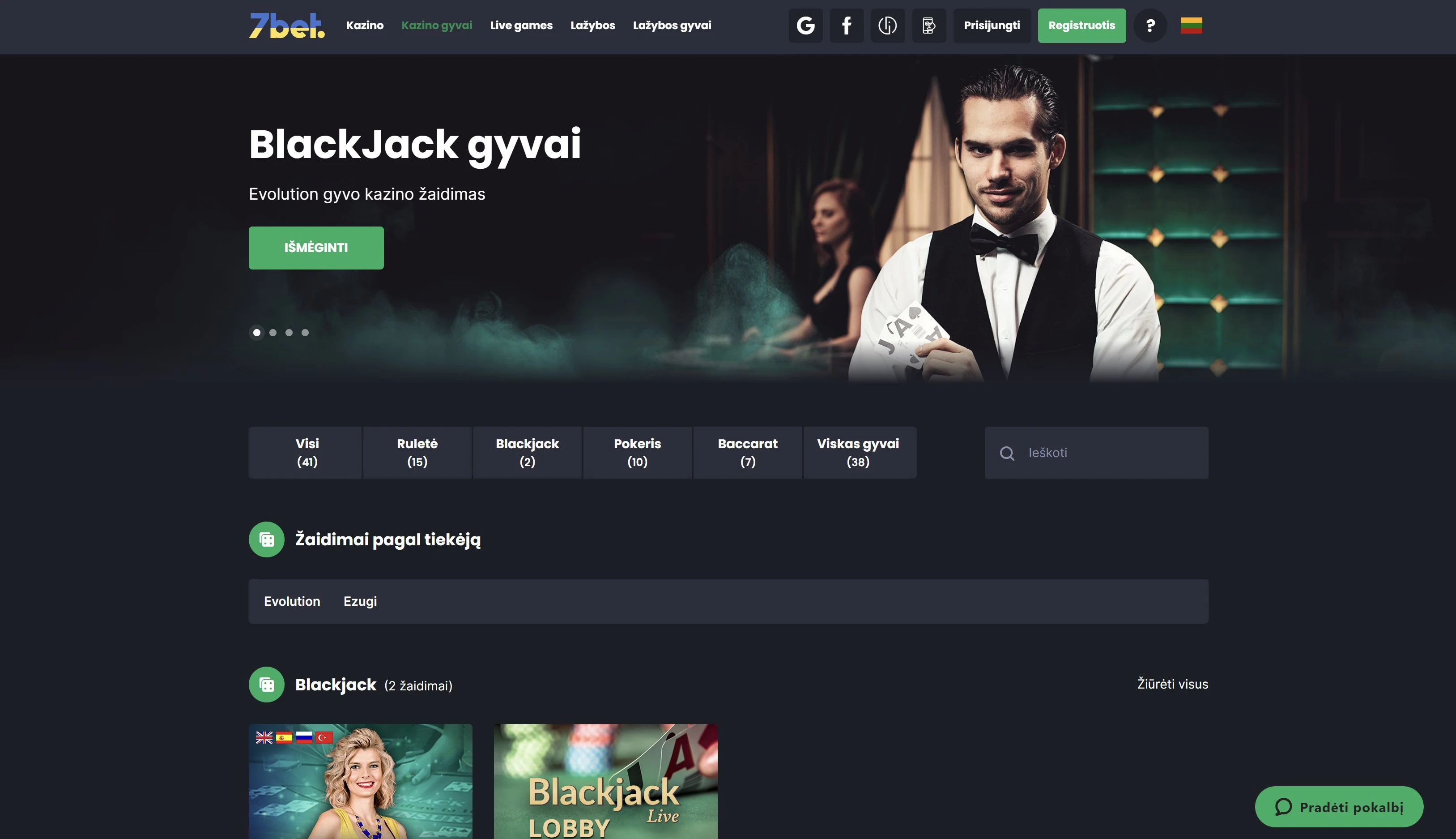 7bet kazino blackjack ruletė gyvai evolution ezugi 7bet kazino blackjack ruletė gyvai evolution ezugi