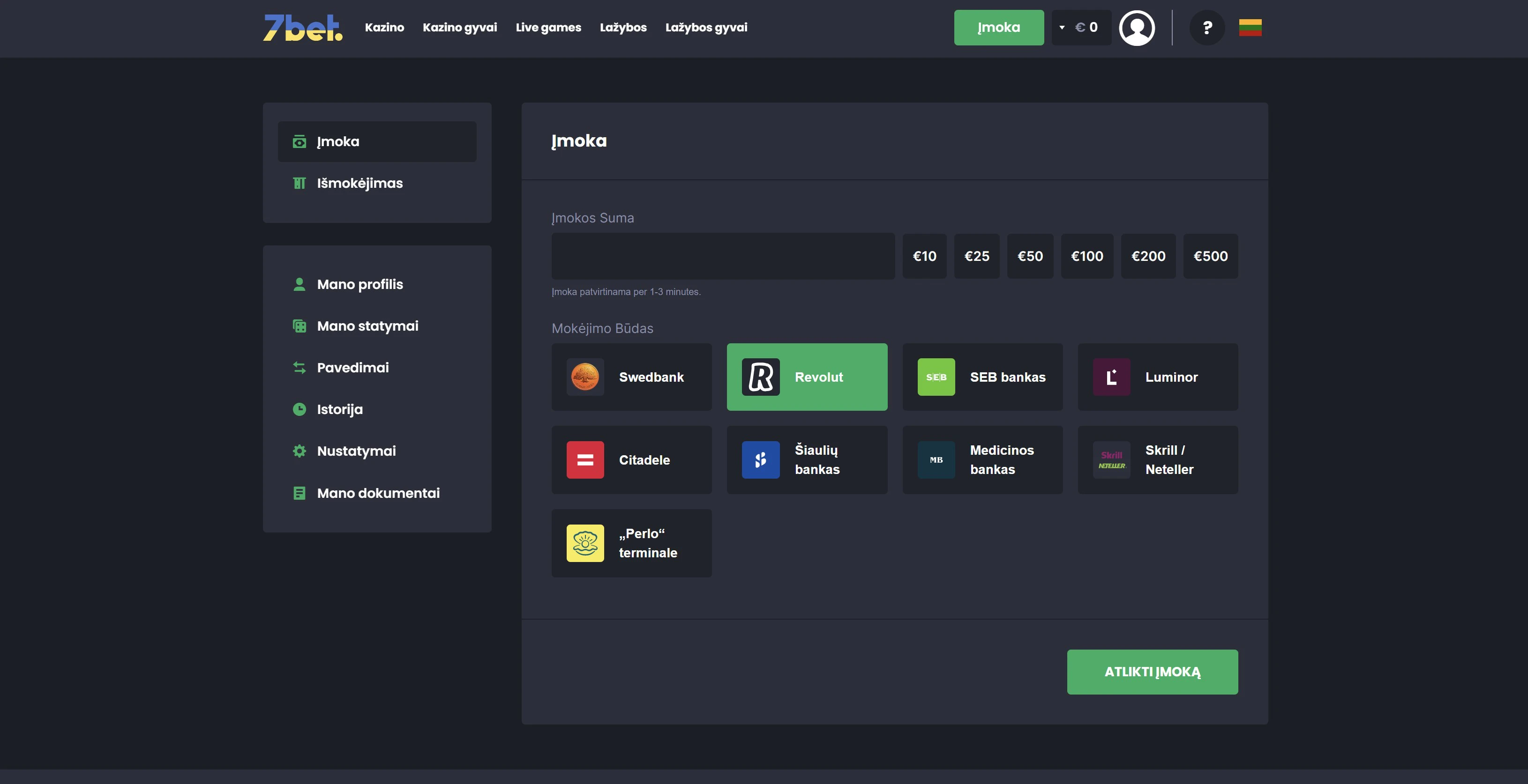 7bet mokėjimo metodai swebdank revolut seb luminor skrill 7bet mokėjimo metodai swebdank revolut seb luminor skrill