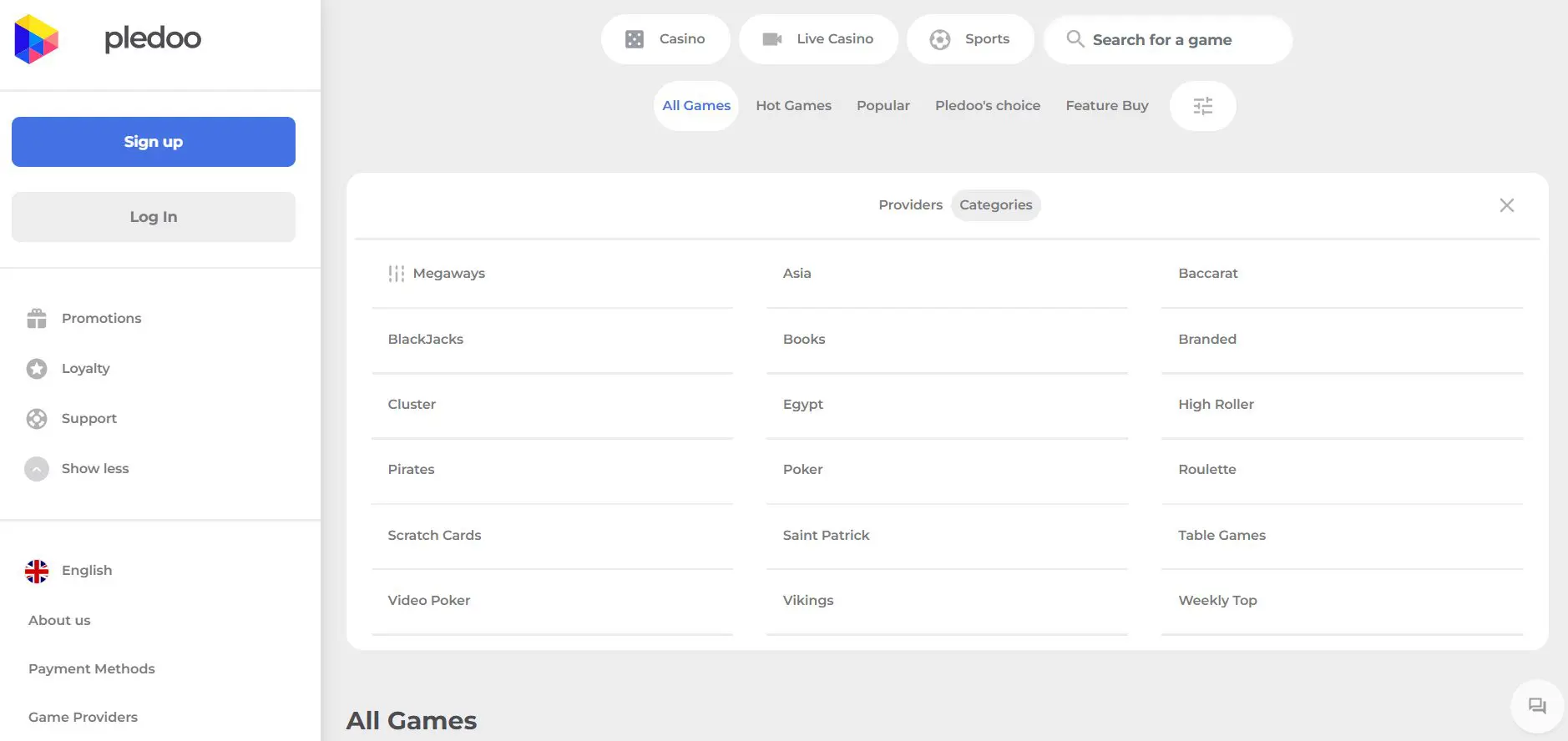 Žaidimų filtrai pledoo-kazino-zaidimai