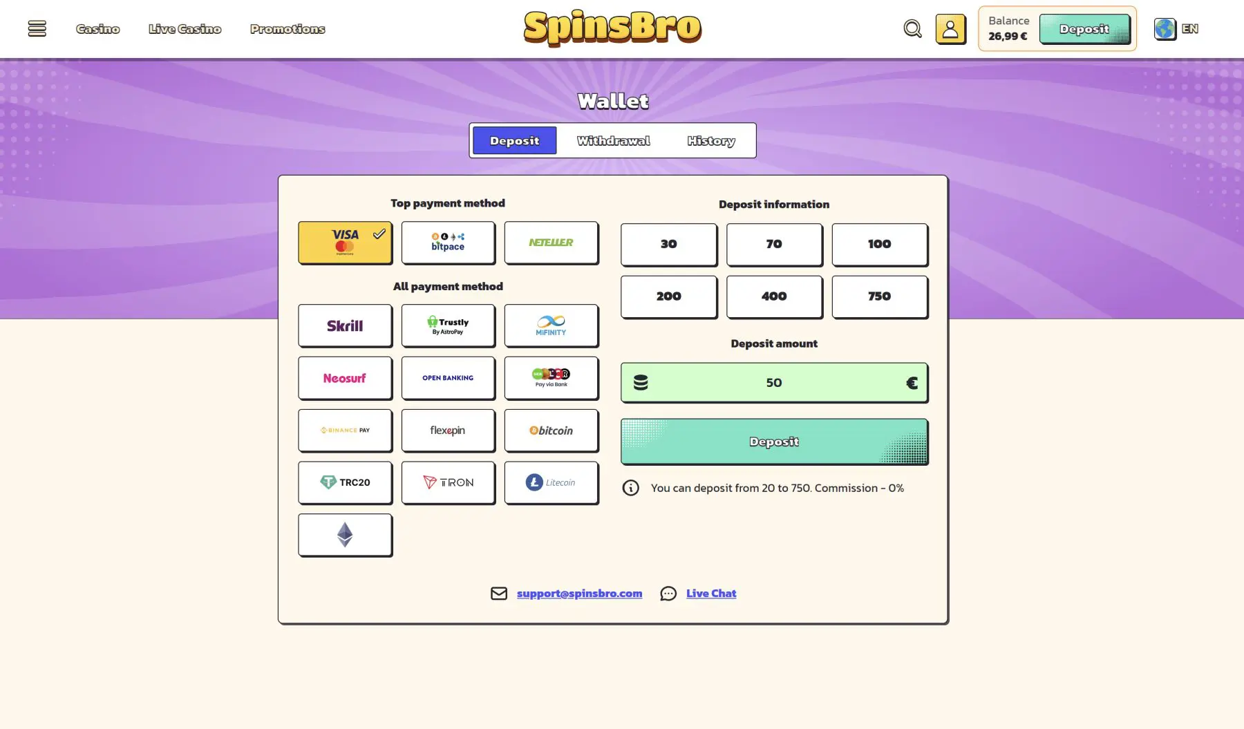 spinsbro mokėjimo metodai swedbank revolut visa mastercard kriptovaliutos bitcoin
