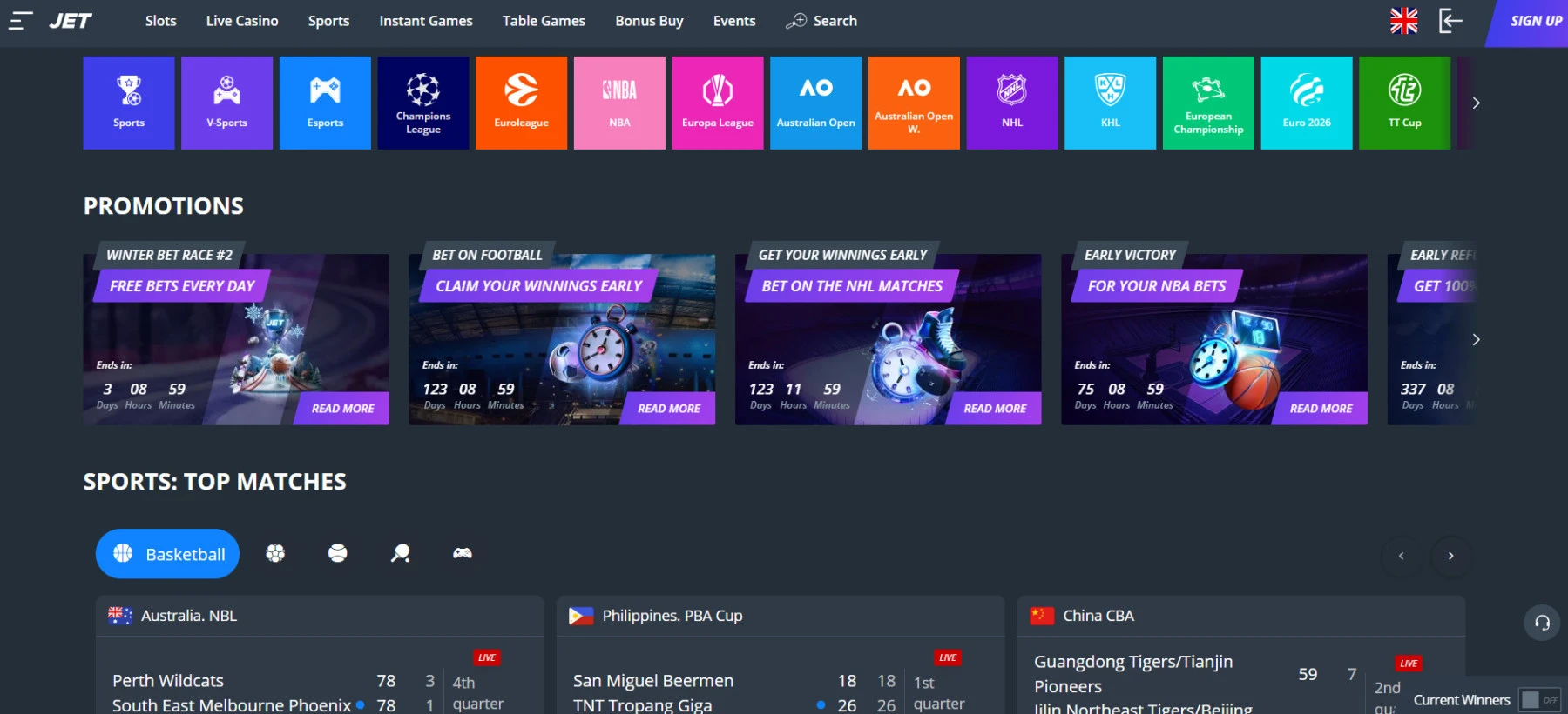 Sporto lažybos Jet-sporto-lažybos