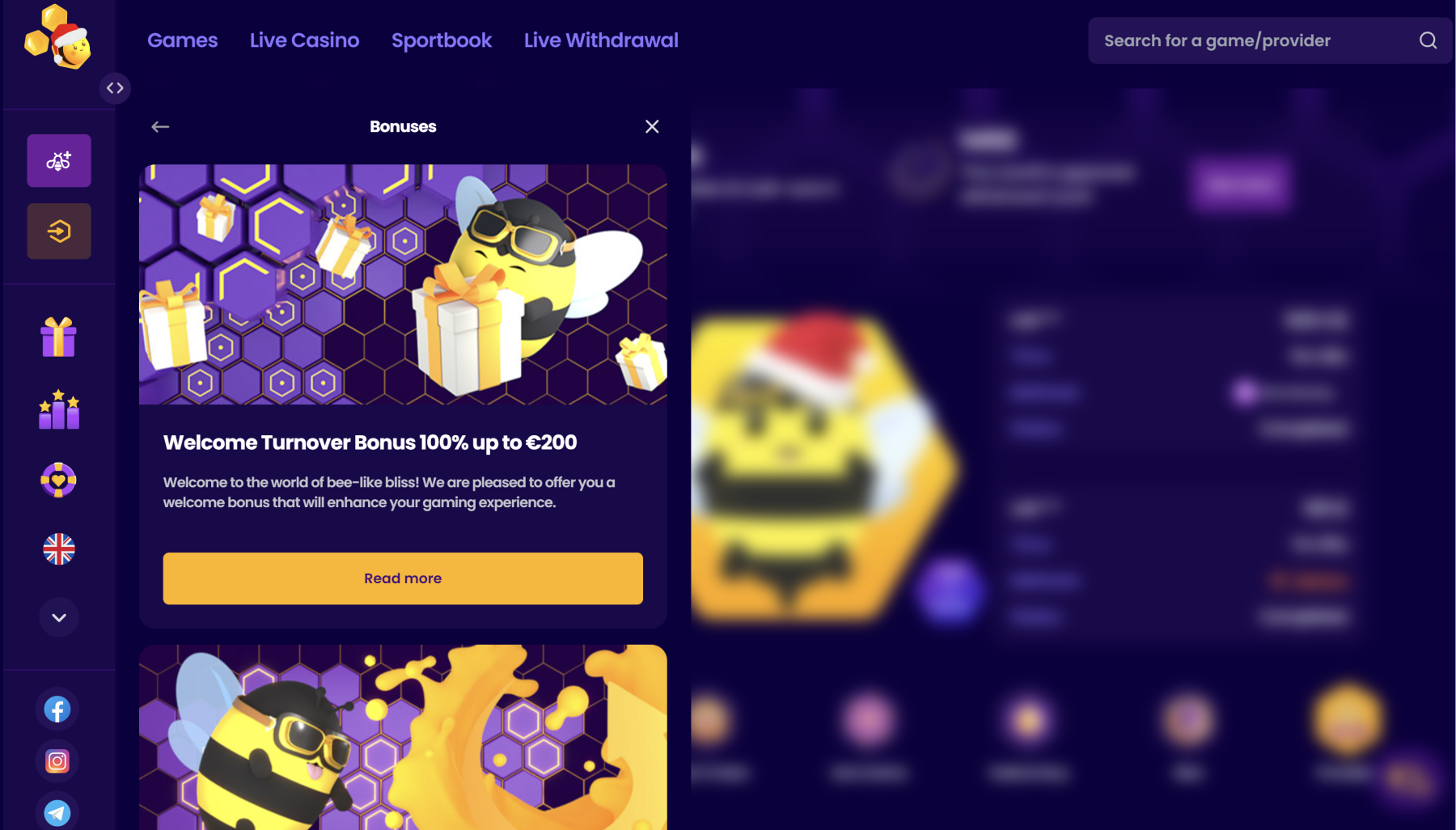 wazbee kazino įmokos premijos