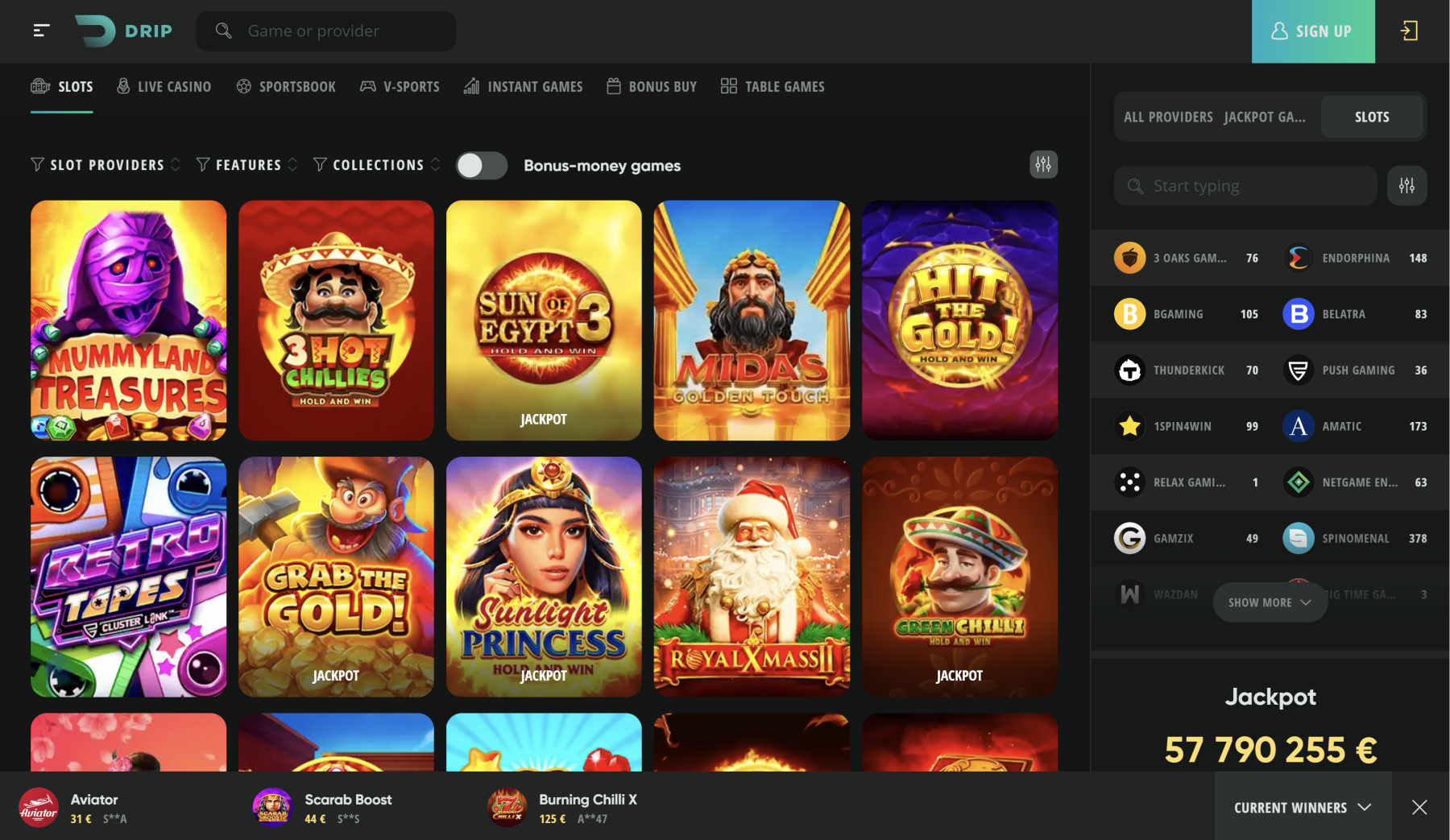 drip kripto kazino casino