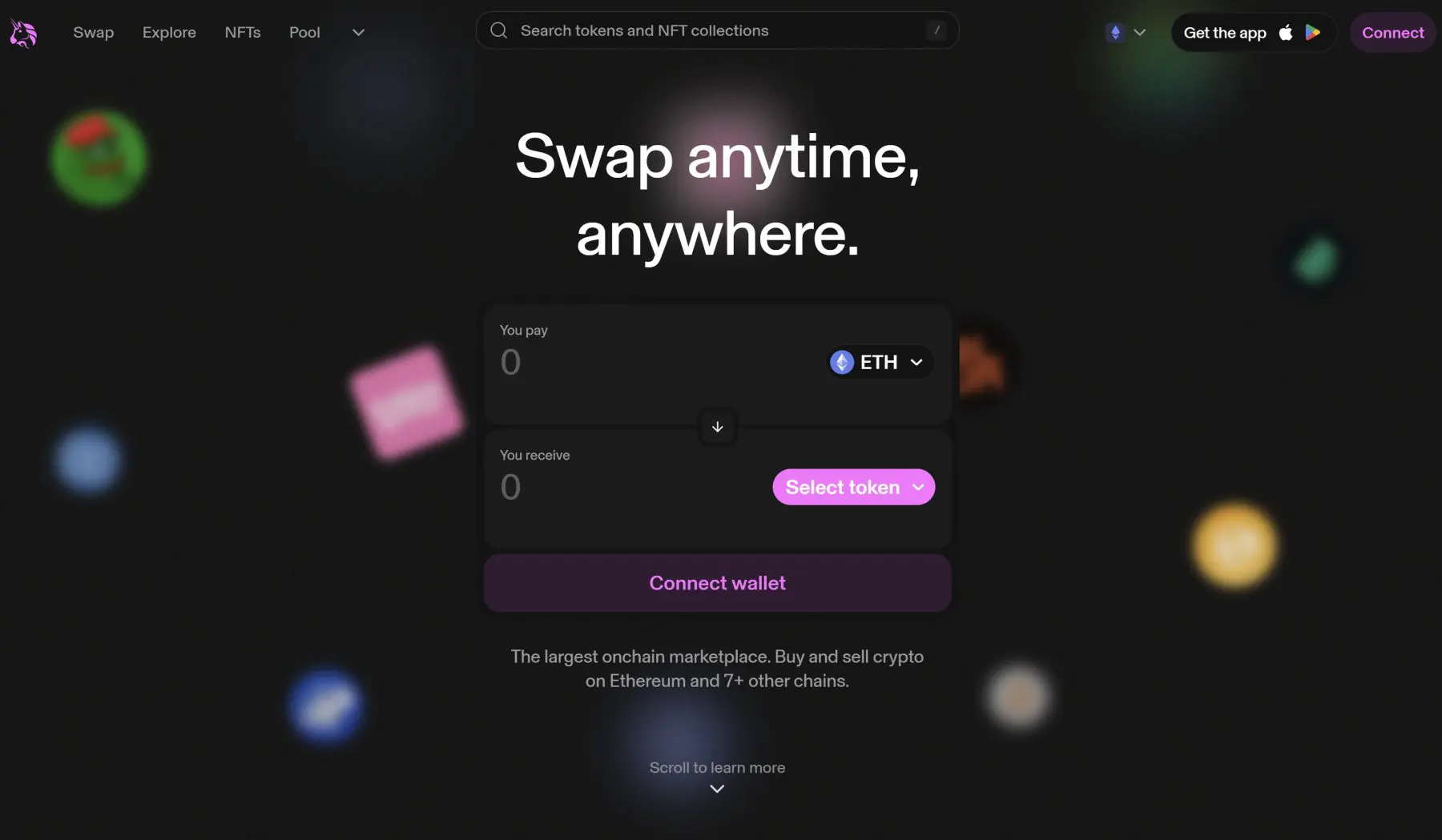 uniswap decentralizuota kriptovaliutų birža dex