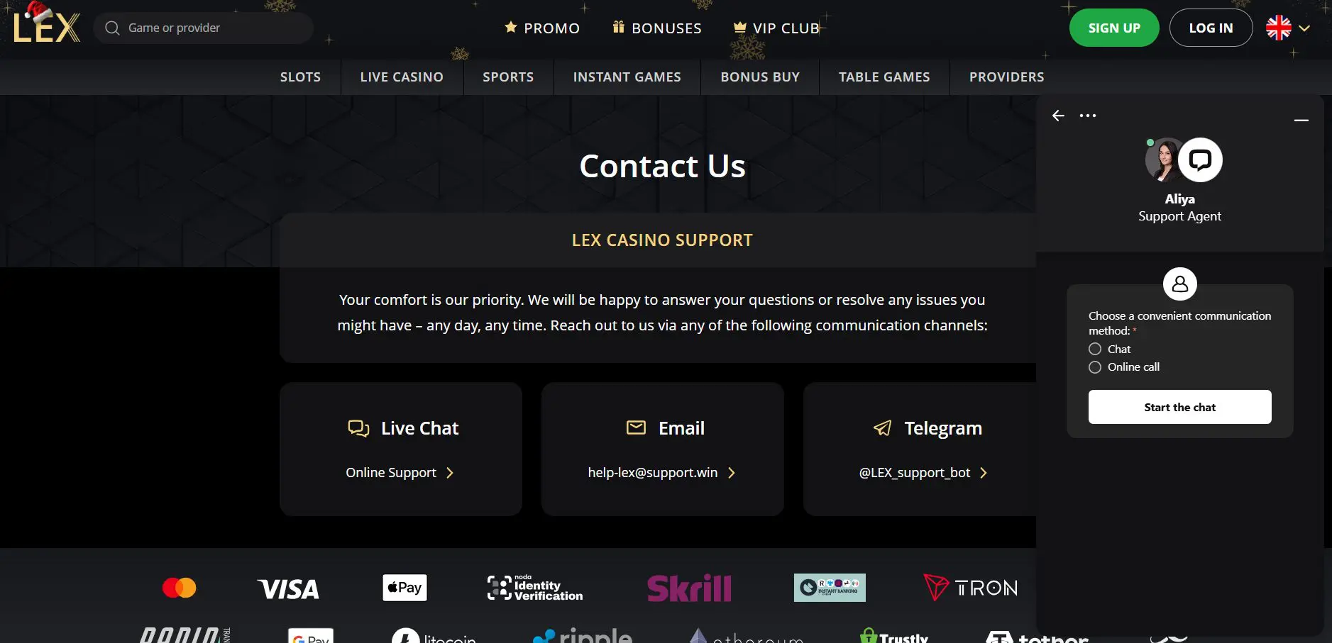 Lex.Casino-klientu-aptarnavimas