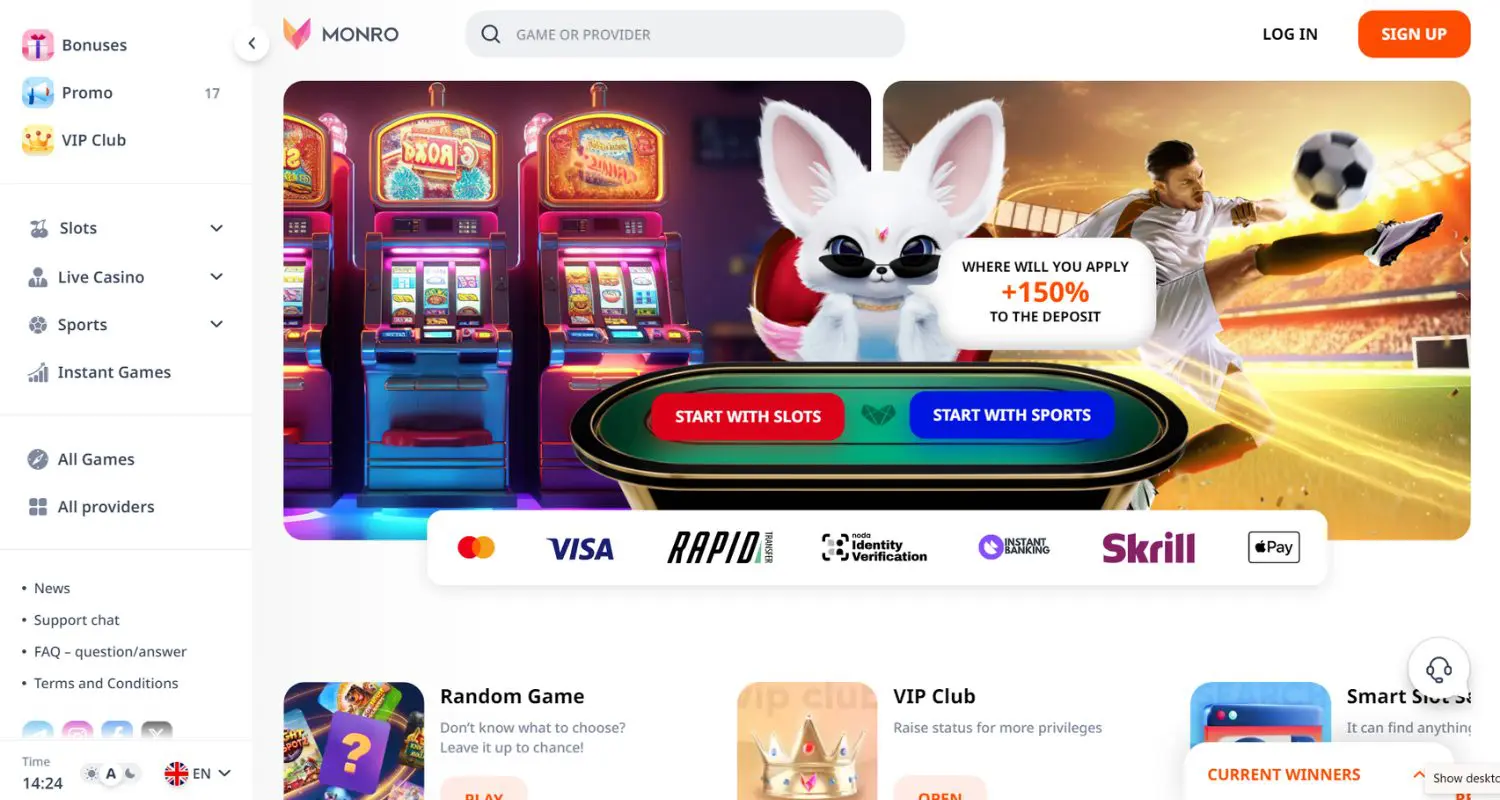 Monro geriausias ripple kazino