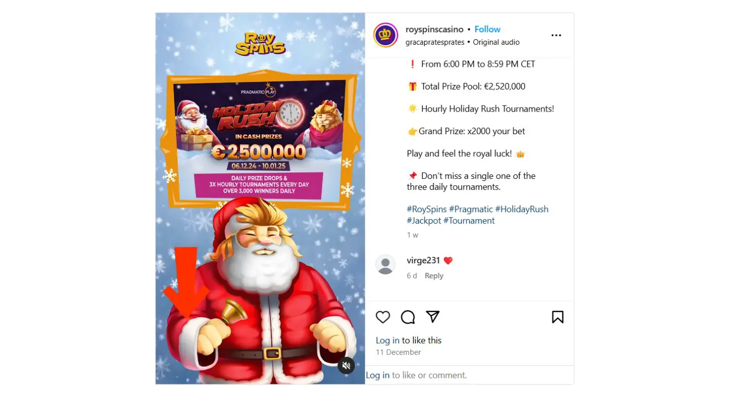 Royspins holiday rush