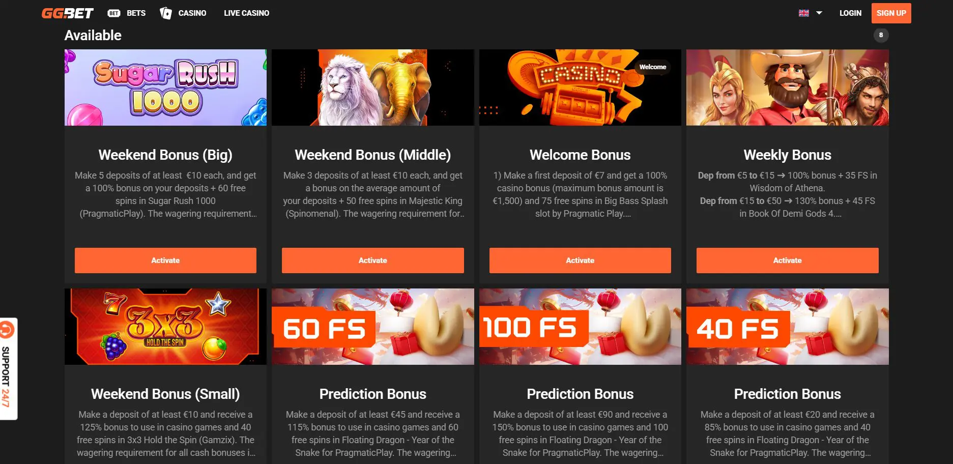 GGBet-Casino-bonusai-ir-akcijos