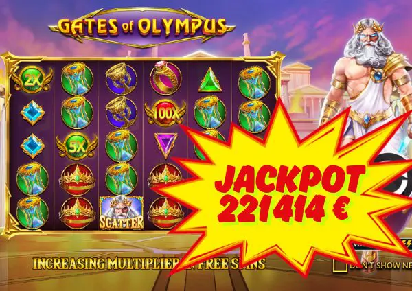 Įspūdingas 221 414 Eurų laimėjimas „Gates of Olympus“ žaidimų automatu „Lex“ kazino