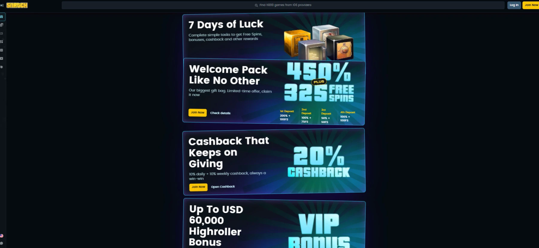 Obraz przedstawiający bonusy w kasynie Snatch