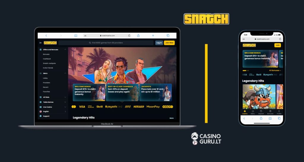 snatch-casino-apžvalga