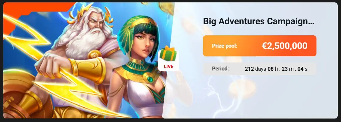 Evoplay-turnyras-Big Adventures