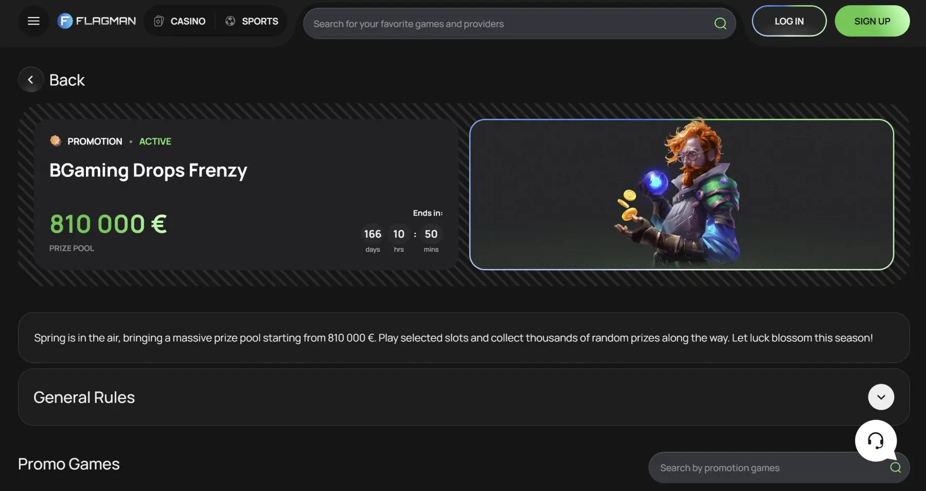 flagman casino bgaming drops frenzy