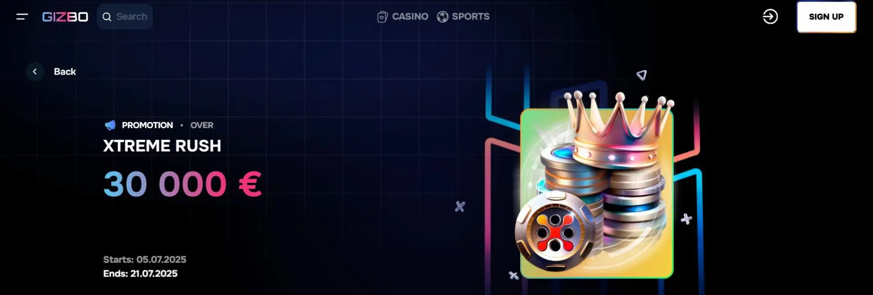 gizbo-casino-xtreme-rush