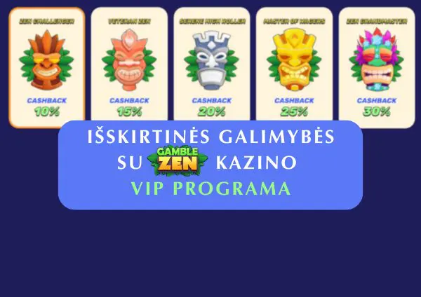 Išskirtinės galimybės ir aukštesni limitai su „Gamblezen“ kazino VIP programa