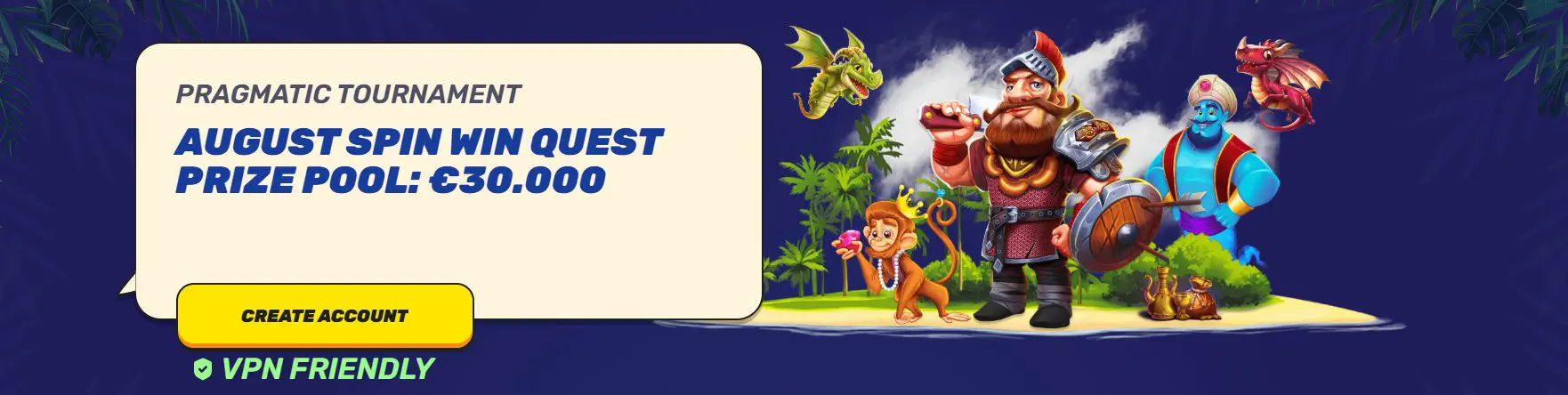 August Spin Win Quest gamblezen-turnyras