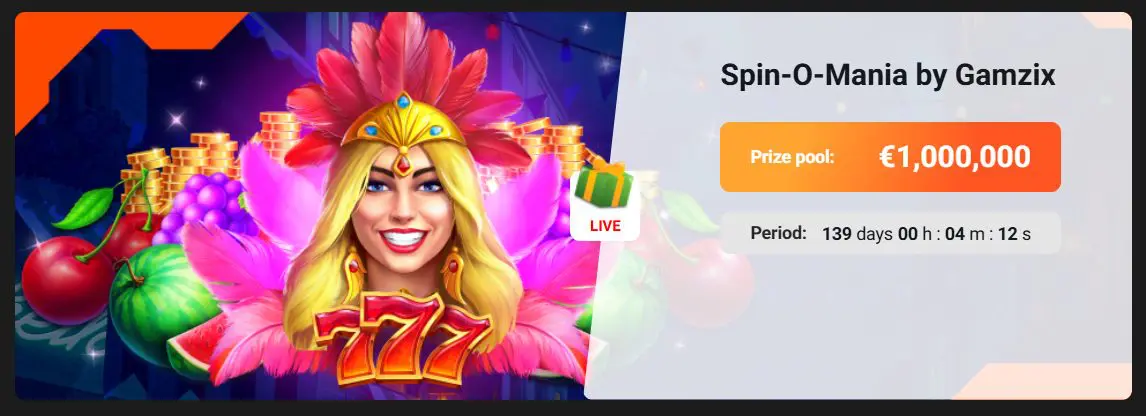 Spin-O-Mania gamzix-turnyras-spin-o-mania