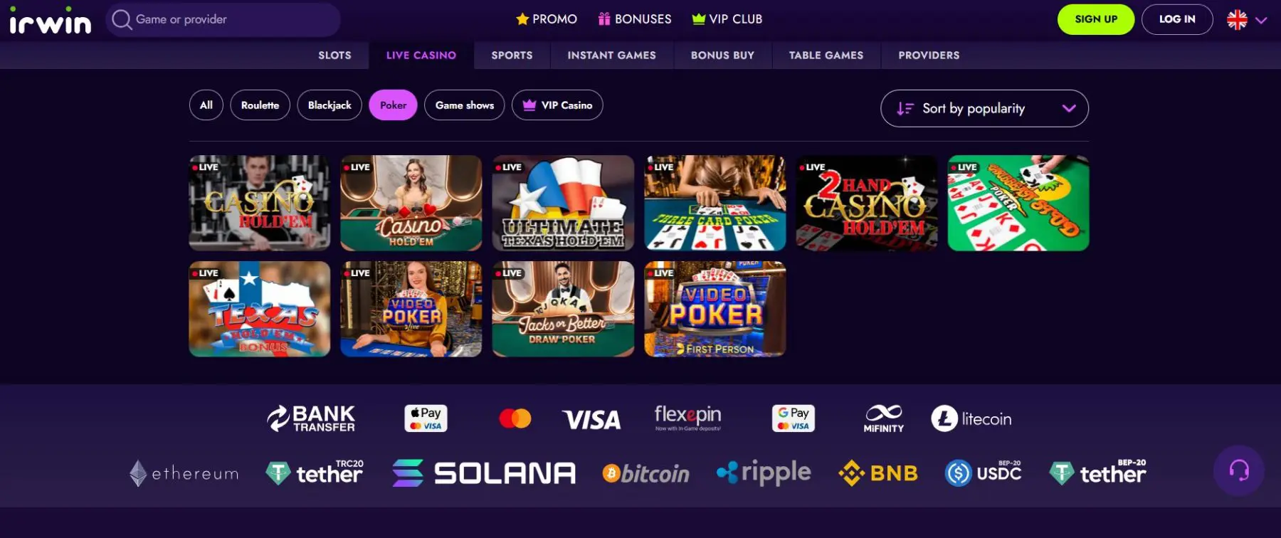 irwin-kazino-live-pokeris