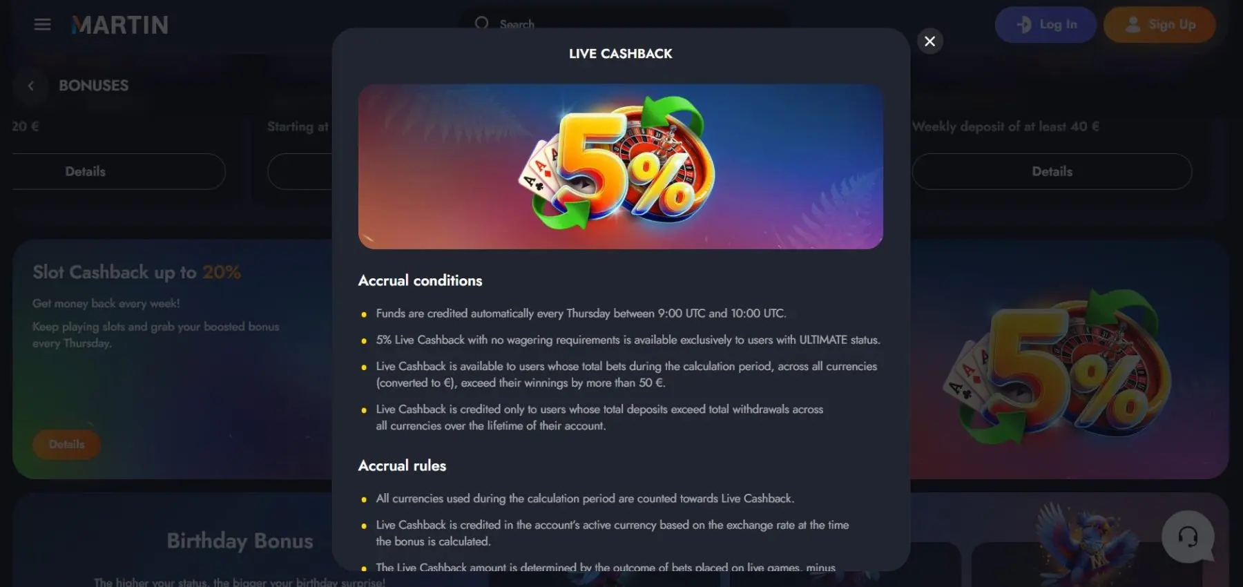 Pinigų grąžinimas live cashback martin-pinigu-grazinimo-premija-live-kazino-zaidimams