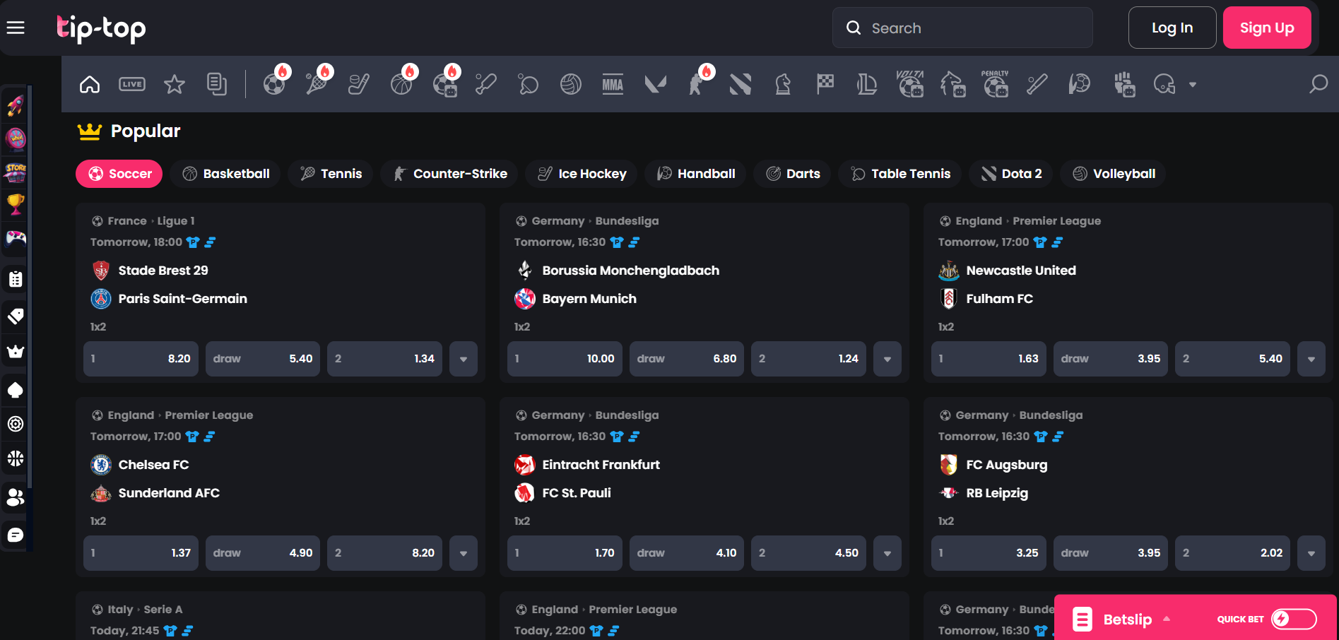 Sporto lažybos tip-top-sporto-lazybos