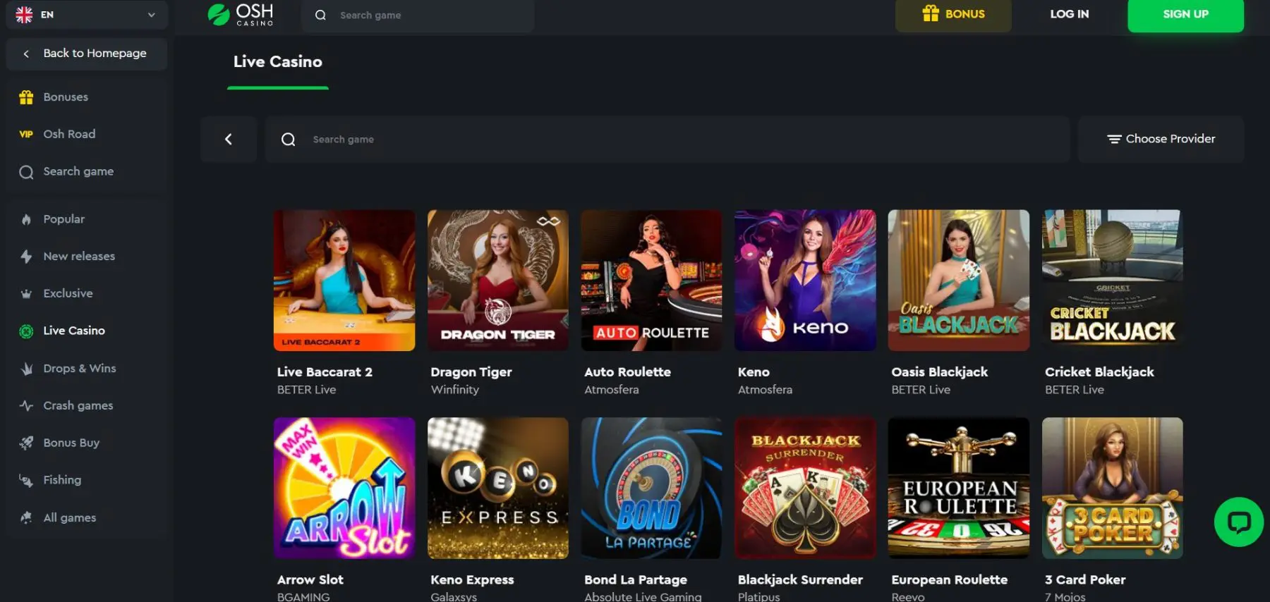 OSH live kazino OSH-Casino-Live-kazino