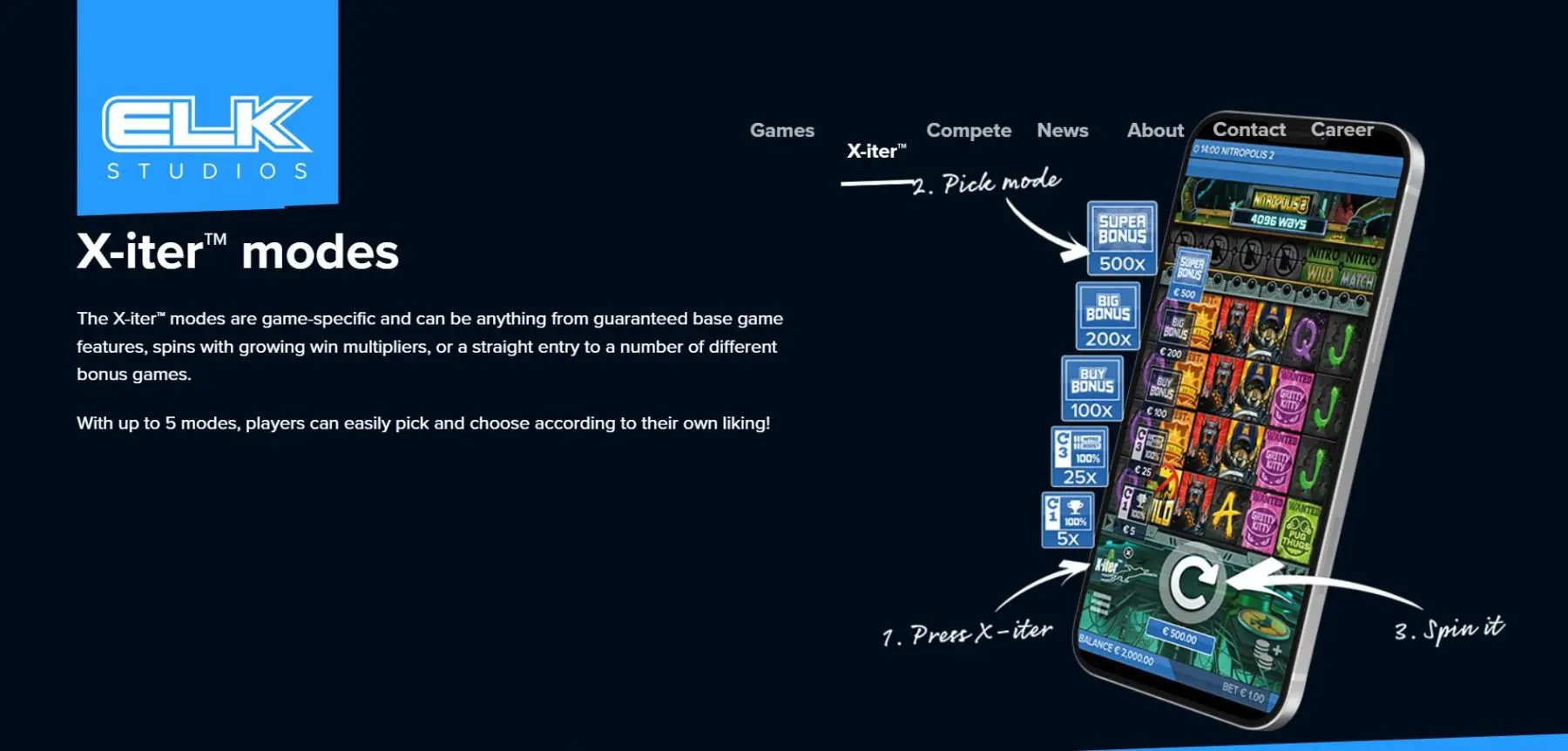 X-iter-zaidimo-rezimas