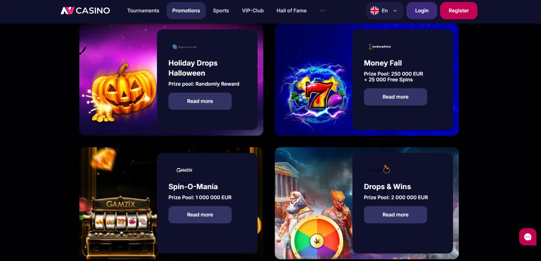 Turnyrai ir akcijos nvcasino-tunyrai