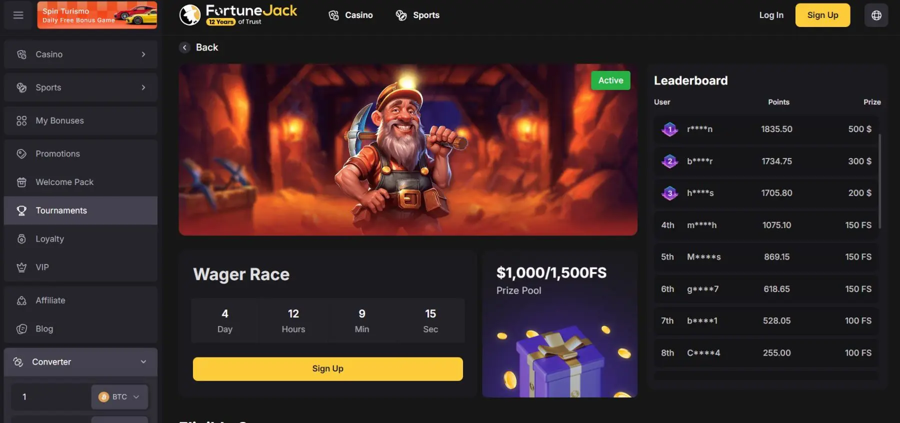 Wager Race wager-race-turnyras