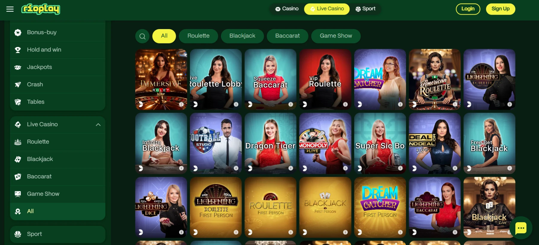 Rioplay kazino gyvai Rioplay-live-kazino