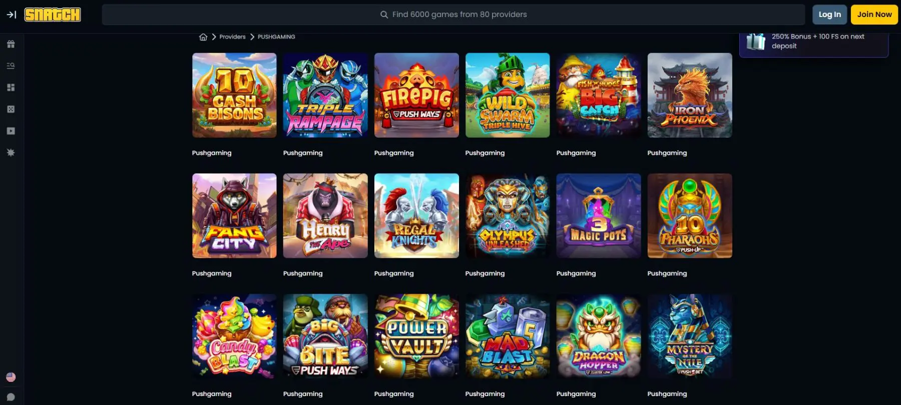 push-gaming